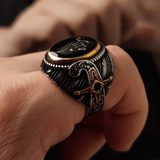 Allah’s Blessing Ring – Vintage Turkish Black Gold - Night Works
