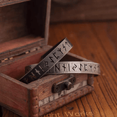 Black Nordic Rune Bracelet – Viking Stainless Steel Cuff - Night Works