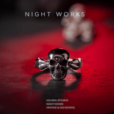 Breath of Death Gothic Skull Titanium Steel Ring - Night Works