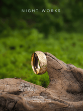 Celtic Trinity Knot Ring – 8mm Titanium Steel Antique Gold Band - Night Works