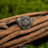 Celtic Trinity Knot Ring – Titanium Steel Signet Ring - Night Works