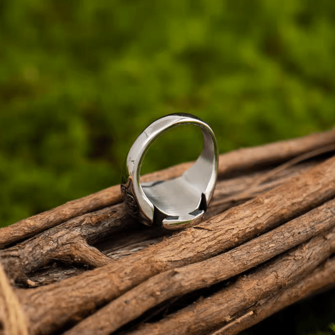 Celtic Trinity Knot Ring – Titanium Steel Signet Ring - Night Works