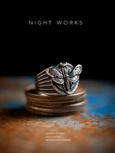 Death’s Head Moth Ring – Gothic Vintage Signet Ring - Night Works
