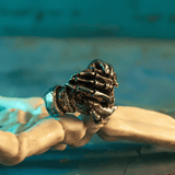 Devil’s Pact Skull Ring - Gothic Titanium Steel Jewelry - Night Works