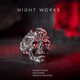 Evil Soul Skull Ring – Gothic Hell Series Statement Ring - Night Works