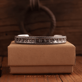 Freyr Rune Viking Bracelet – Adjustable Norse Mythology Stainless Steel Cuff - Night Works