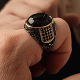 Glory of the Ottoman Ring – Vintage Turkish Black Gold - Night Works