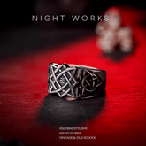 Infinity Knot Ring – Celtic Norse Titanium Steel Ring - Night Works