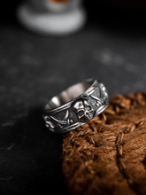 Jolly Roger Skull Ring – Pirate Flag Stainless Steel Ring - Night Works