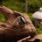 Light of Seljuk Ring – Vintage Turkish Black Gold - Night Works