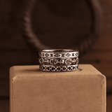 Navajo Totem 3 - in - 1 Titanium Steel Vintage Ring - Night Works