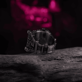 Night Watchman Gothic Skull Titanium Steel Ring - Night Works