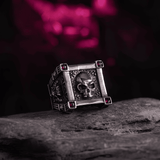 Night Watchman Gothic Skull Titanium Steel Ring - Night Works