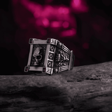 Night Watchman Gothic Skull Titanium Steel Ring - Night Works