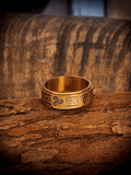 Norse Rune Spinner Ring – Titanium Steel Viking Symbol Fidget Band - Night Works