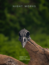 Pray for Victory Nordic Viking Raven Skull Retro Pendant Necklace - Night Works