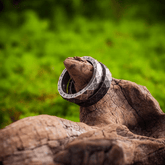 Promise of Voyage Viking Rune Ring – Titanium Steel Norse Band - Night Works