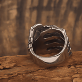 Skeleton Hand Ring - Gothic Titanium Steel Jewelry - Night Works
