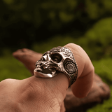 Soul Sacrifice Skull Titanium Steel Ring - Night Works