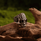 Soul Sacrifice Skull Titanium Steel Ring - Night Works