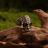 Soul Sacrifice Skull Titanium Steel Ring - Night Works