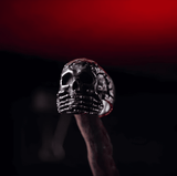 Speak No Evil - Titanium Steel Gothic Skull Ring - Night Works