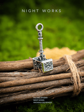 Thor’s Hammer Mjölnir Pendant – Nordic Viking Stainless Steel Amulet - Night Works