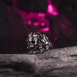 Titanium Steel Gothic Skull Ring - Symphony of Death - Night Works