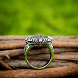 Vegvísir Viking Compass Ring – Norse Protection Talisman - Night Works