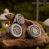 Viking Longship Adventure Ring – Norse Titanium Steel Ring - Night Works