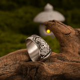 Viking Longship Adventure Ring – Norse Titanium Steel Ring - Night Works