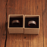 Ancala Red Wood Ring – Nordic Rune Stainless Steel Ring - Night Works