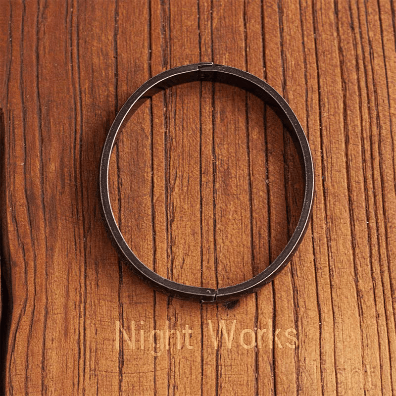 Black Nordic Rune Bracelet – Viking Stainless Steel Cuff - Night Works