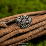 Celtic Trinity Knot Ring – Titanium Steel Signet Ring - Night Works