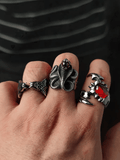 Cobra of Solomon Ring – Gothic Serpent Titanium Steel - Night Works