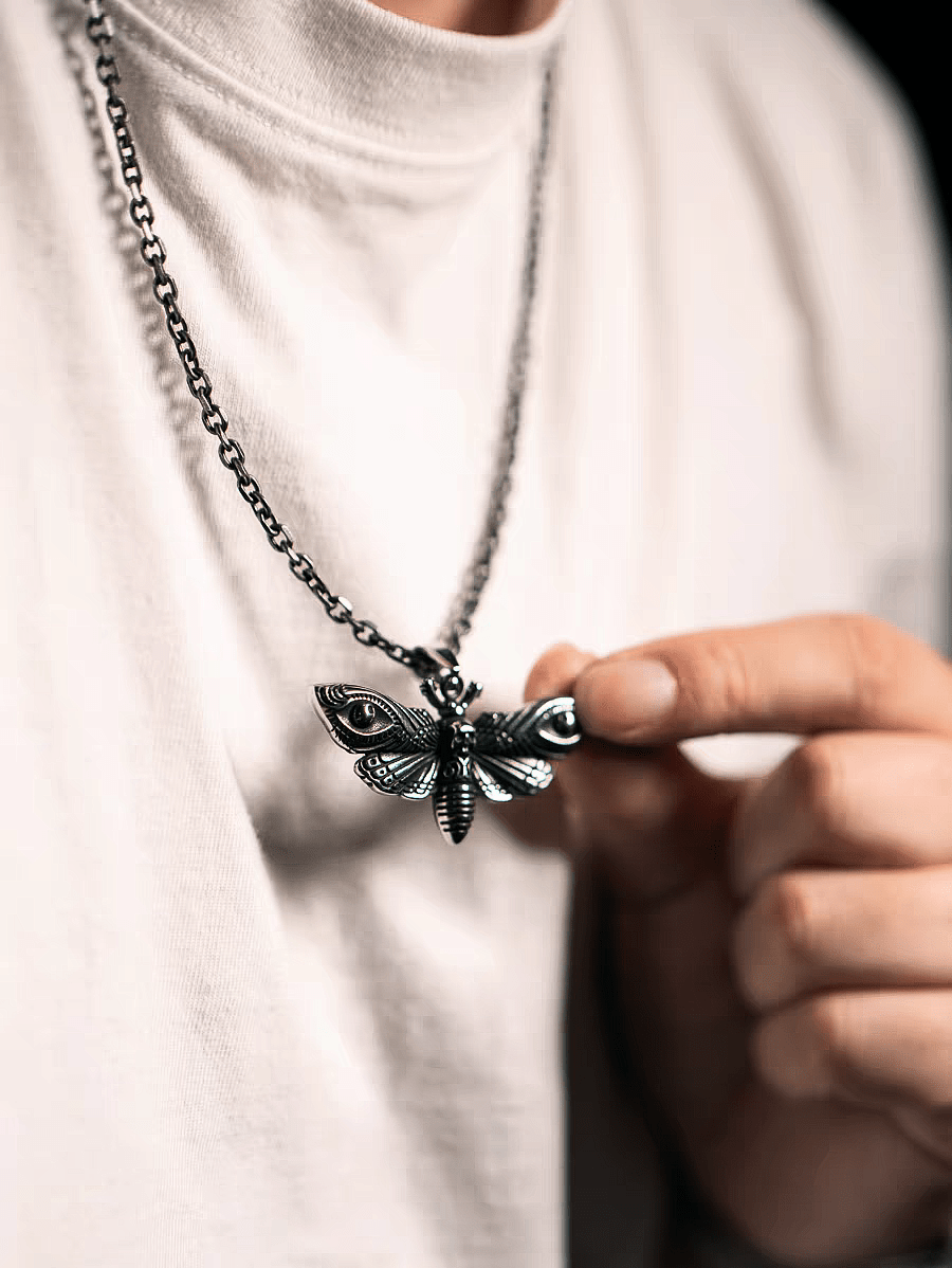 Death’s Head Moth Pendant – Silence of the Lambs Inspired - Night Works