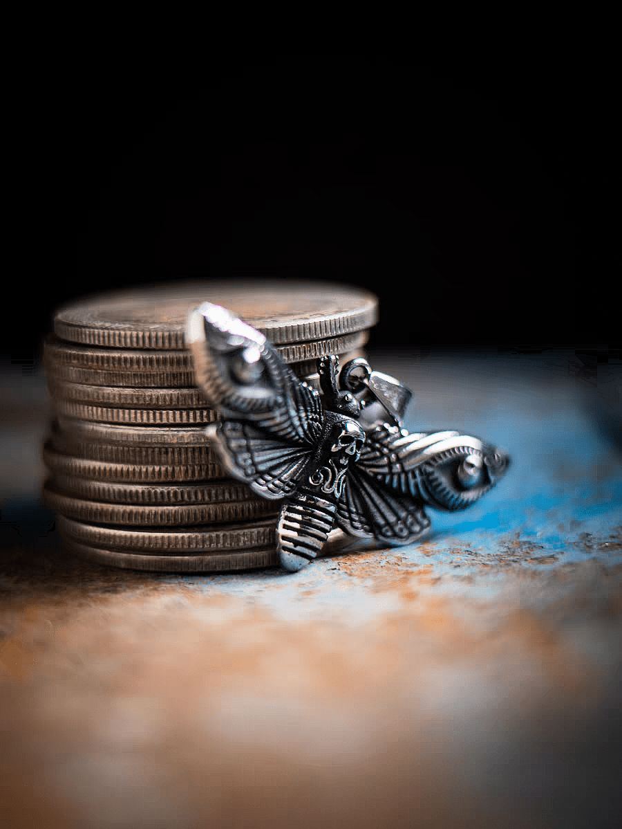 Death’s Head Moth Pendant – Silence of the Lambs Inspired - Night Works