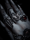 Death’s Head Moth Ring – Gothic Vintage Signet Ring - Night Works