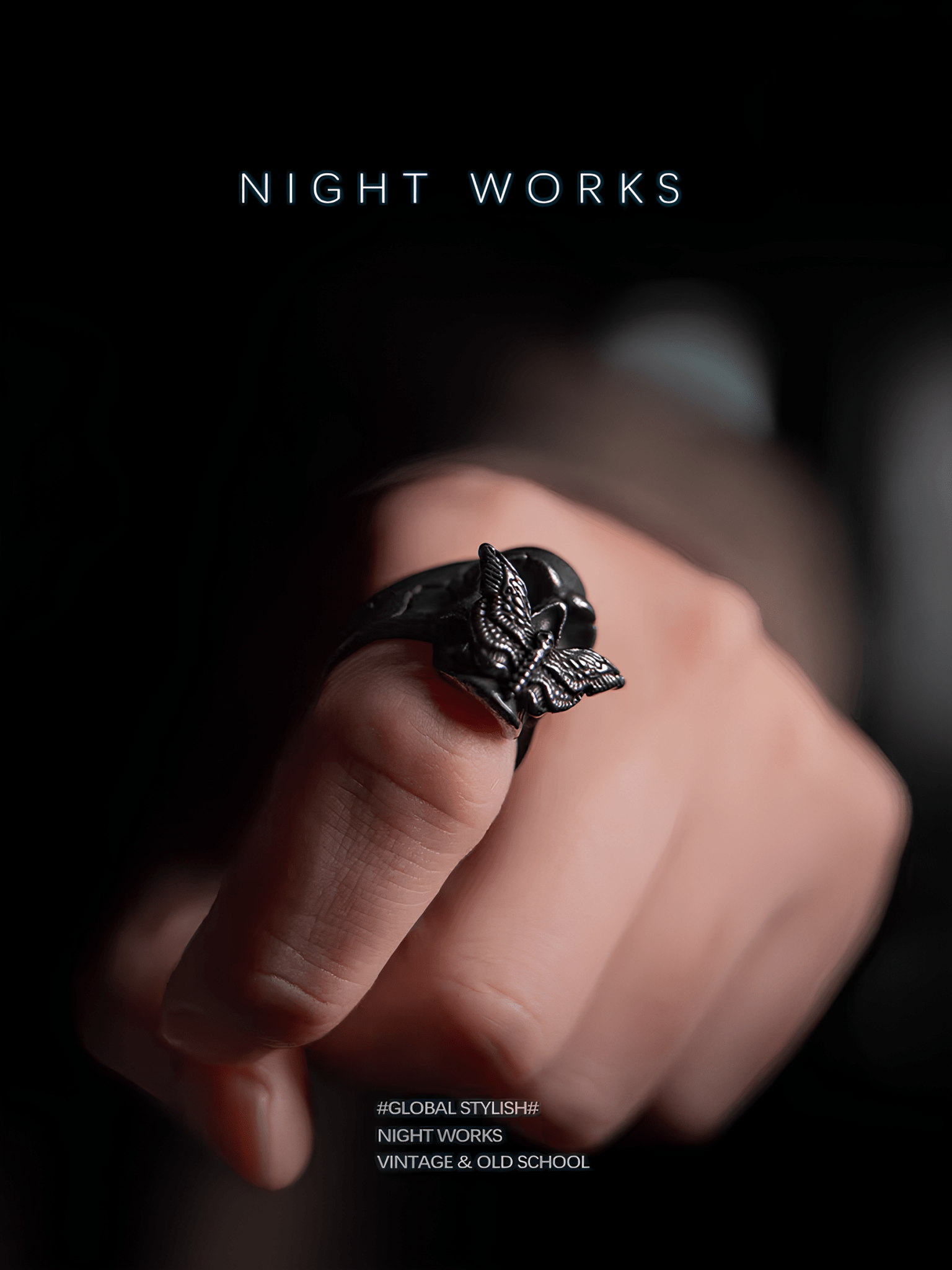 Death’s Head Moth Ring – Silence of the Lambs Inspired - Night Works