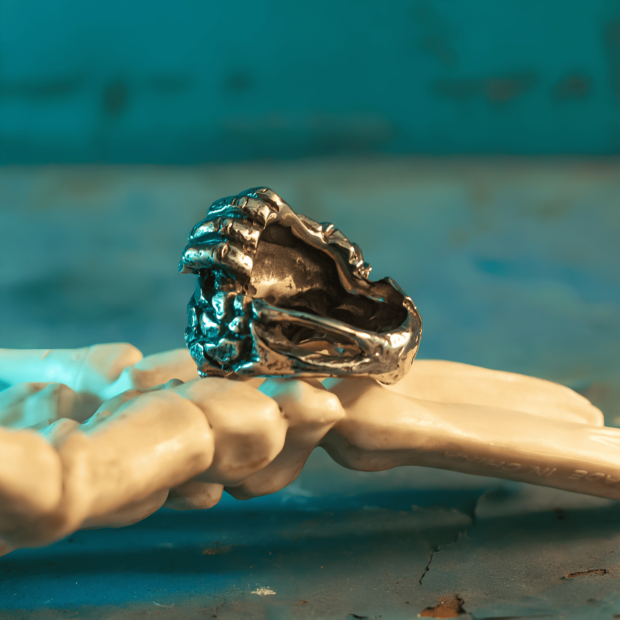 Devil’s Pact Skull Ring - Gothic Titanium Steel Jewelry - Night Works