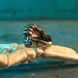 Devil’s Pact Skull Ring - Gothic Titanium Steel Jewelry - Night Works