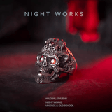 Evil Soul Skull Ring – Gothic Hell Series Statement Ring - Night Works