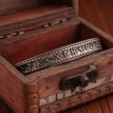 Freyr Rune Viking Bracelet – Adjustable Norse Mythology Stainless Steel Cuff - Night Works