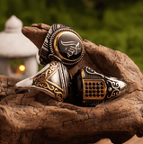 Glory of the Ottoman Ring – Vintage Turkish Black Gold - Night Works