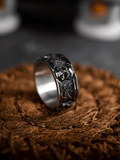 Jolly Roger Skull Ring – Pirate Flag Stainless Steel Ring - Night Works