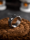 Jolly Roger Skull Ring – Pirate Flag Stainless Steel Ring - Night Works