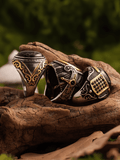 Light of Seljuk Ring – Vintage Turkish Black Gold - Night Works