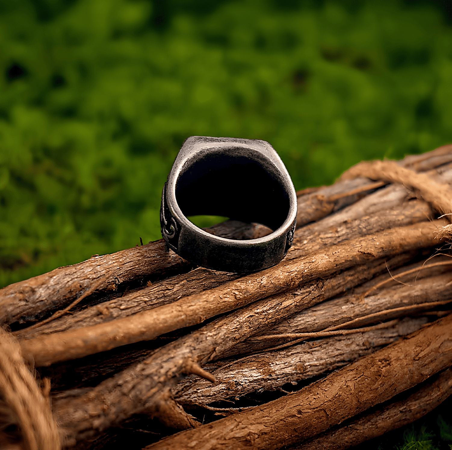 Love and Rebirth Skull Rose Gothic Titanium Steel Ring - Night Works