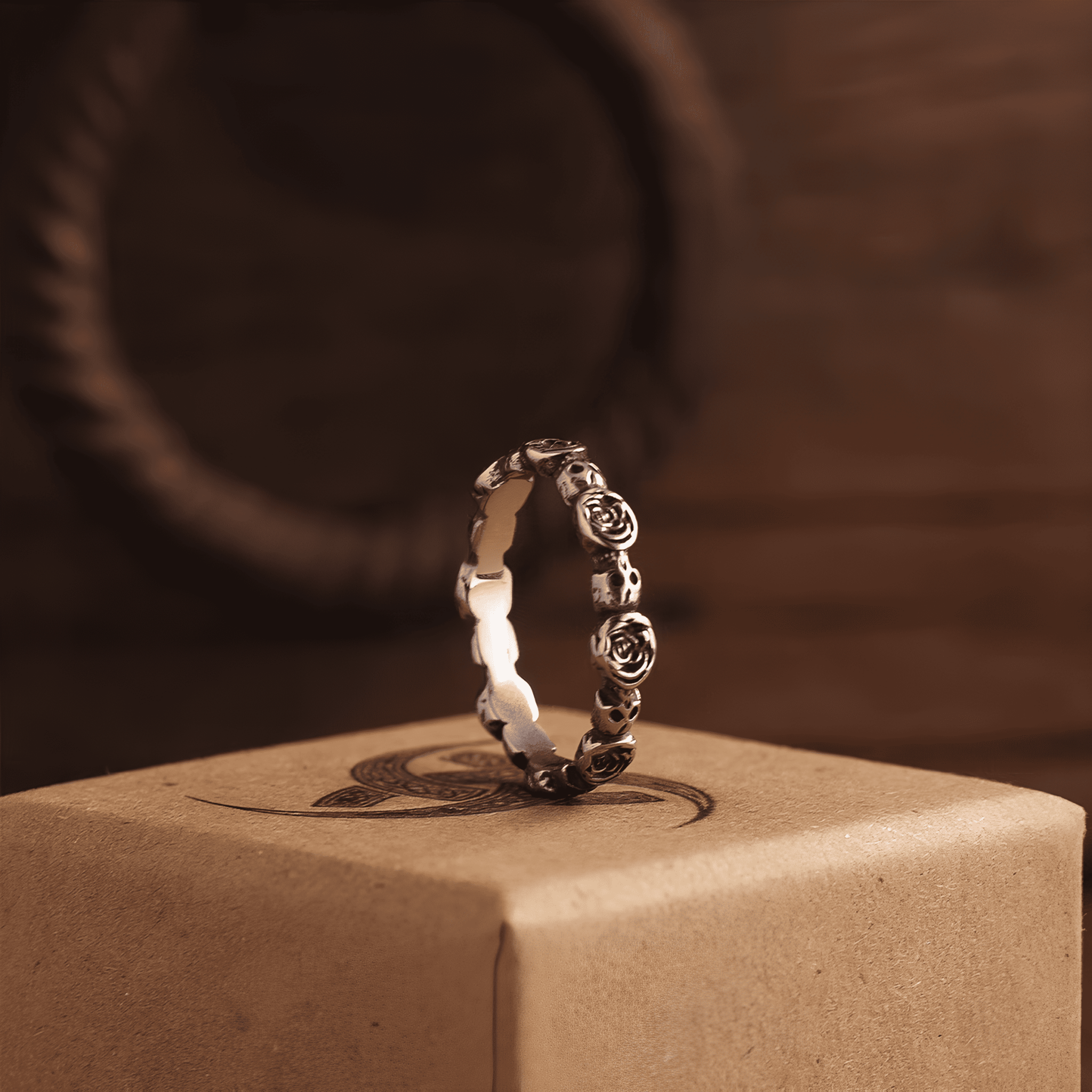 Navajo Totem 3 - in - 1 Titanium Steel Vintage Ring - Night Works