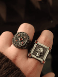 Night Watchman Gothic Skull Titanium Steel Ring - Night Works